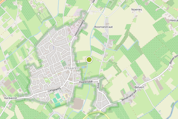 Ambulance-melding op Haaren op 5 augustus, kaart-overzicht