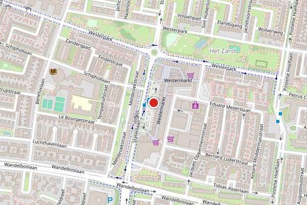 Brandweer-melding op Westermarkt, Tilburg op 5 augustus, kaart-overzicht