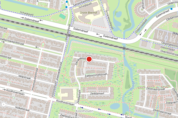Brandweer-melding op Zierikzeestraat, Tilburg op 5 augustus, kaart-overzicht