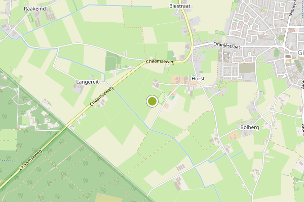 Ambulance-melding op Gilze op 5 augustus, kaart-overzicht