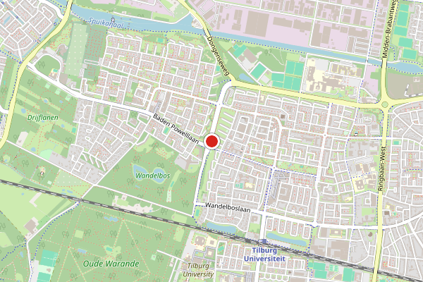 Brandweer-melding op Tilburg op 5 augustus, kaart-overzicht