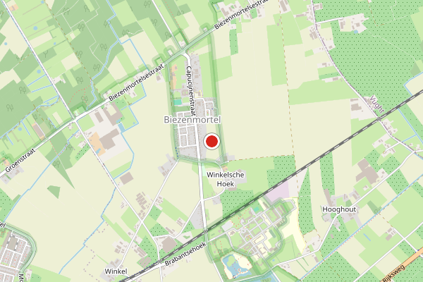 Brandweer-melding op Biezenmortel op 6 augustus, kaart-overzicht