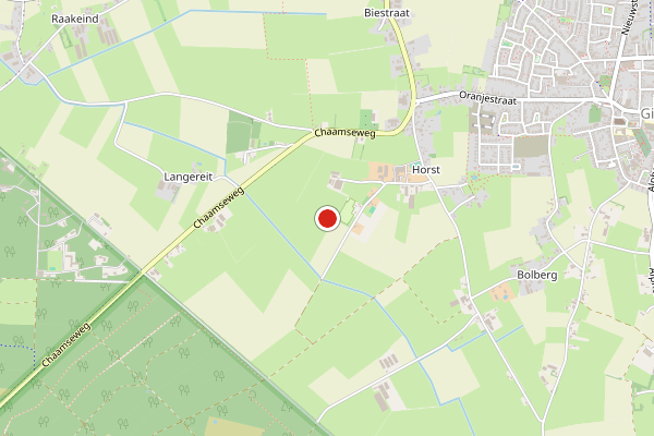 Brandweer-melding op Gilze op 6 augustus, kaart-overzicht