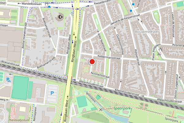 Brandweer-melding op Noorwitsstraat, Tilburg op 7 augustus, kaart-overzicht