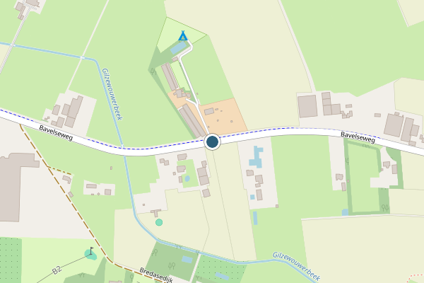 Politie-melding op Bavelseweg, Molenschot op 31 mei, kaart-overzicht