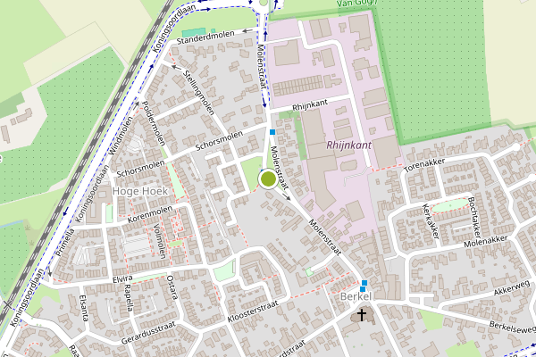 Ambulance-melding op Molenstraat, Berkel-Enschot op 3 juni, kaart-overzicht