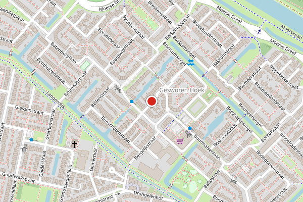 Brandweer-melding op Beuningenstraat, Tilburg op 4 juni, kaart-overzicht