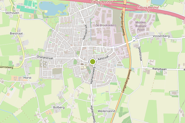 Ambulance-melding op Gilze op 5 juni, kaart-overzicht