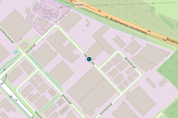 Politie-melding op Heliosstraat, Tilburg op 6 juni, kaart-overzicht