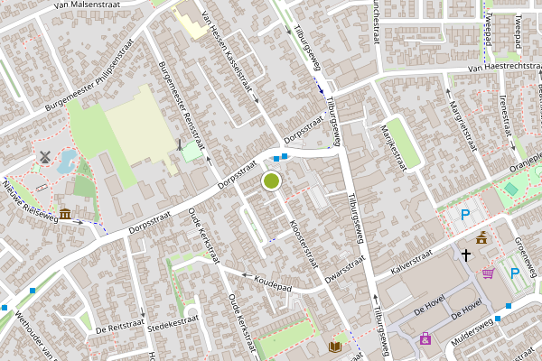 Ambulance-melding op Kloosterstraat, Goirle op 11 juni, kaart-overzicht