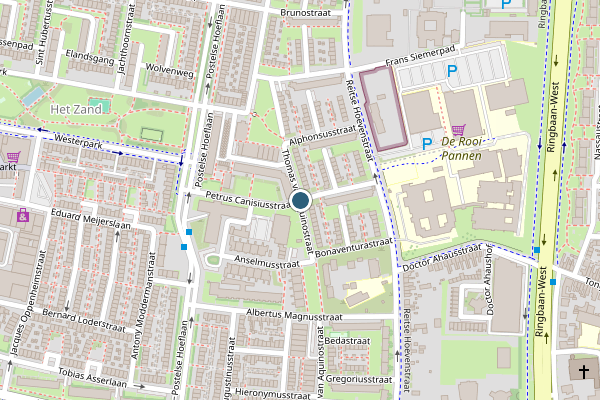 Politie-melding op Thomas van Aquinostraat, Tilburg op 11 juni, kaart-overzicht