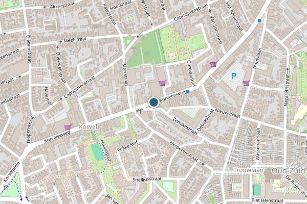 Politie-melding op Korvelseweg, Tilburg op 12 juni, kaart-overzicht