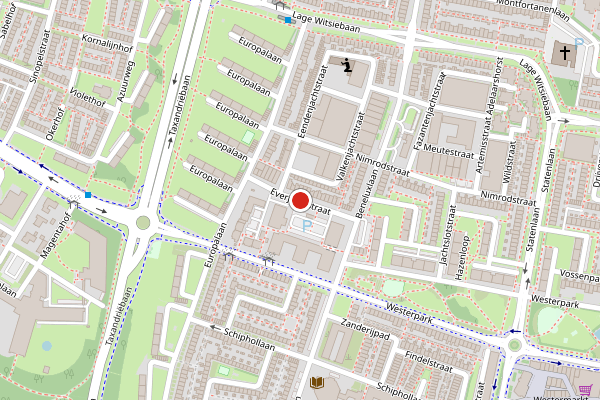 Brandweer-melding op Everjachtstraat, Tilburg op 14 juni, kaart-overzicht