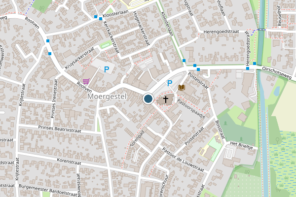 Politie-melding op Kerkstraat, Oisterwijk op 14 juni, kaart-overzicht