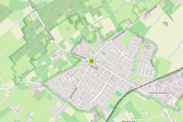 Ambulance-melding op Udenhout op 16 juni, kaart-overzicht