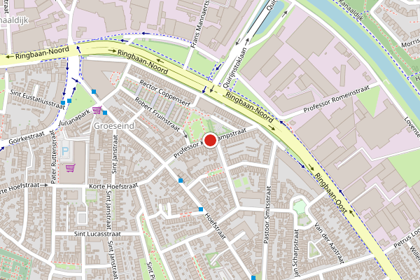 Brandweer-melding op Professor Kernkampstraat, Tilburg op 17 juni, kaart-overzicht