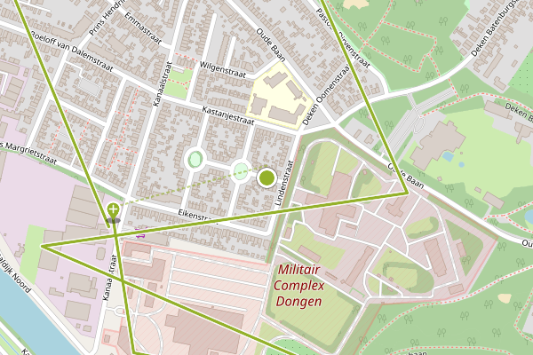 Ambulance-melding op Beukenstraat, Dongen op 16 juni, kaart-overzicht