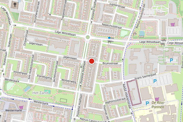 Brandweer-melding op Brunostraat, Tilburg op 18 juni, kaart-overzicht