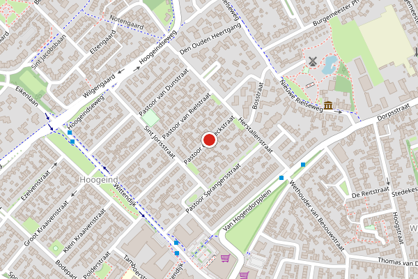 Brandweer-melding op Pastoor de Beeckstraat, Goirle op 20 juni, kaart-overzicht