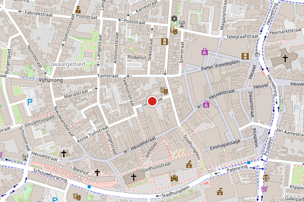 Brandweer-melding op Girostraat, Tilburg op 21 juni, kaart-overzicht