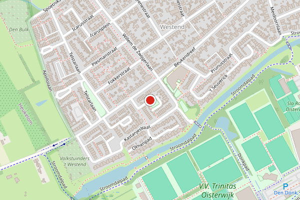 Brandweer-melding op Lijsterbeslaan, Oisterwijk op 21 juni, kaart-overzicht