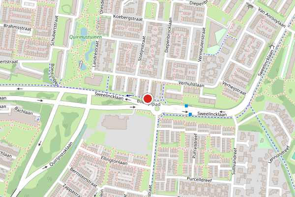 Brandweer-melding op Boedijnpad, Tilburg op 21 juni, kaart-overzicht
