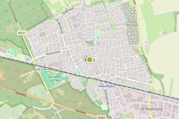 Ambulance-melding op Rijen op 22 juni, kaart-overzicht