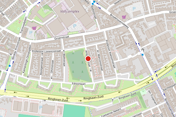 Brandweer-melding op Amperestraat, Tilburg op 24 juni, kaart-overzicht