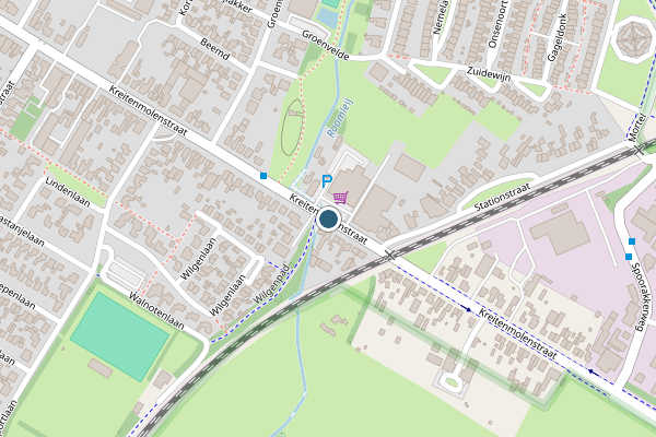 Politie-melding op Kreitenmolenstraat, Udenhout op 25 juni, kaart-overzicht