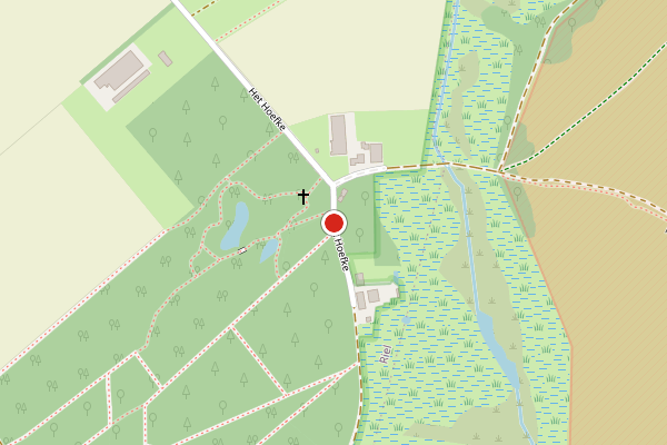 Brandweer-melding op Het Hoefke, Riel op 26 juni, kaart-overzicht