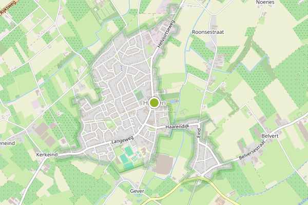 Ambulance-melding op Haaren op 26 juni, kaart-overzicht